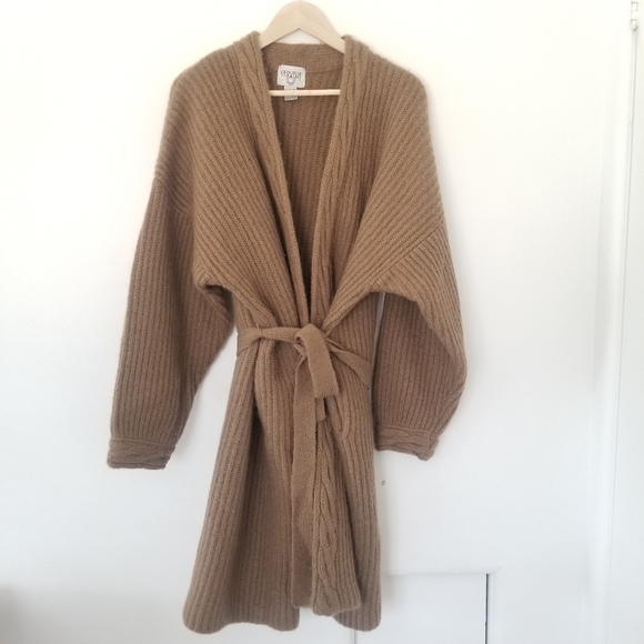 belted duster cardigan